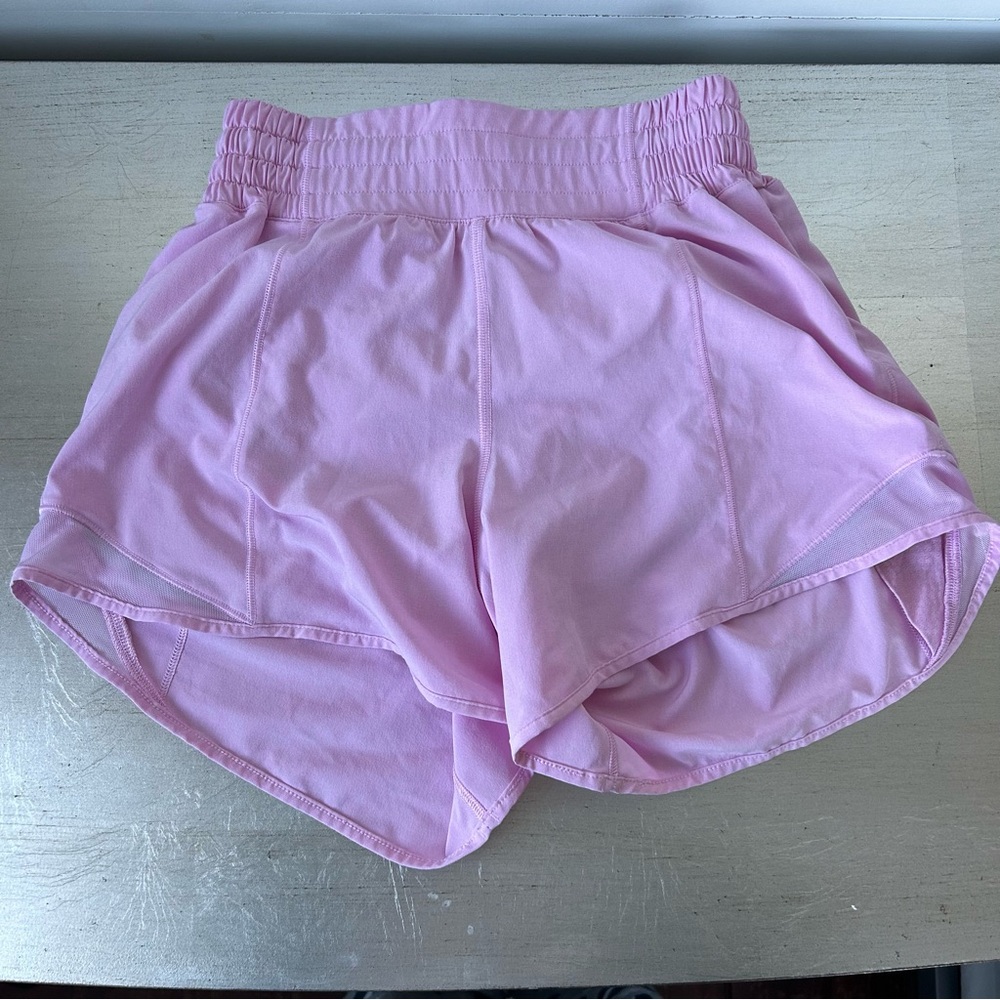 Lululemon Athletica Light Pink Athletic Shorts